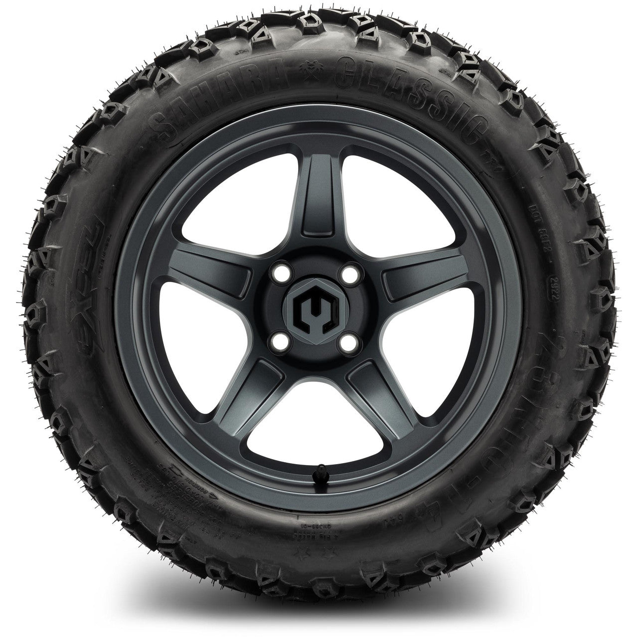 MODZ® 14" Drift Gunmetal Wheels & Off-Road Tires Combo (Arisun X-Trail All-Terrain 23x10-14)