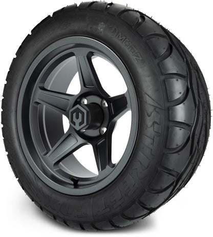 MODZ® 14" Drift Gunmetal Wheels & Street Tires Combo (Arisun Cruze 205/30-14)
