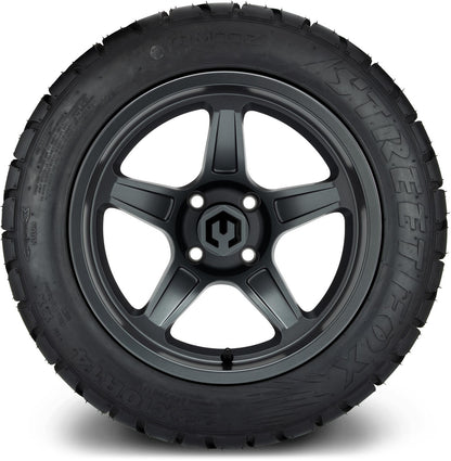 MODZ® 14" Drift Gunmetal Wheels & Street Tires Combo (Arisun Cruze 205/30-14)