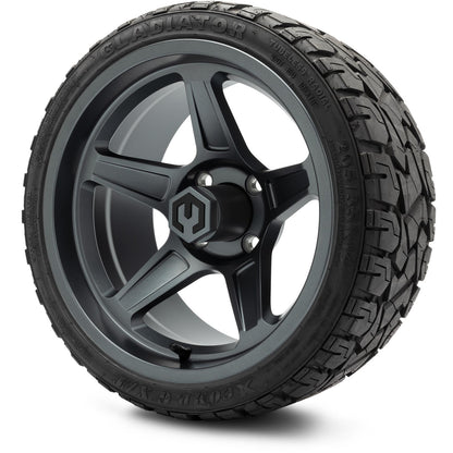 MODZ® 14" Drift Gunmetal Wheels & Off-Road Tires Combo (Arisun X-Armory All-Terrain 23x10-14 Radial)