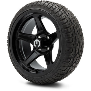 MODZ® 14" Drift Matte Black Wheels & Street Tires Combo (Arisun X-Sport 205/30-14)