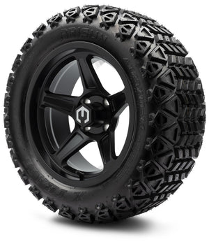 MODZ® 14" Drift Matte Black Wheels & Off-Road Tires Combo (Arisun X-Trail All-Terrain 23x10-14)