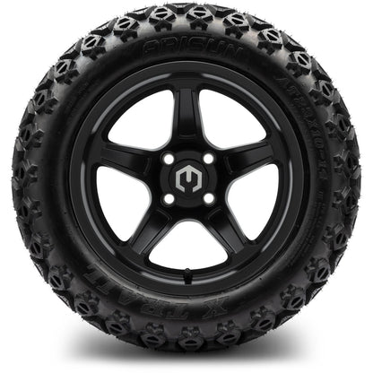 MODZ® 14" Drift Matte Black Wheels & Off-Road Tires Combo (Xcomp Gladiator 23-10-14 Radial)