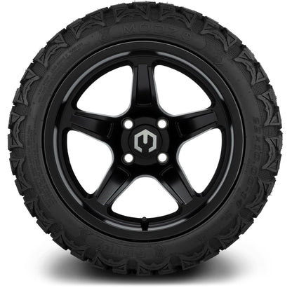 MODZ® 14" Drift Matte Black Wheels & Off-Road Tires Combo (Xcomp Gladiator 23-10-14 Radial)