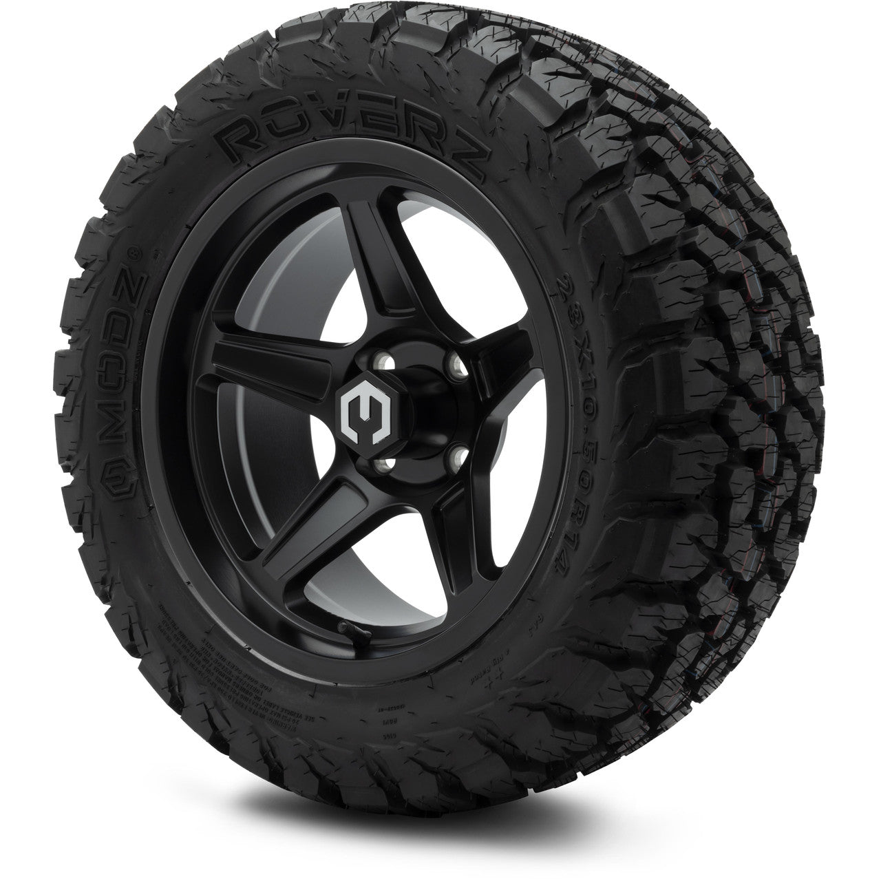 MODZ® 14" Drift Matte Black Wheels & Off-Road Tires Combo (Xcomp Gladiator 23-10-14 Radial)
