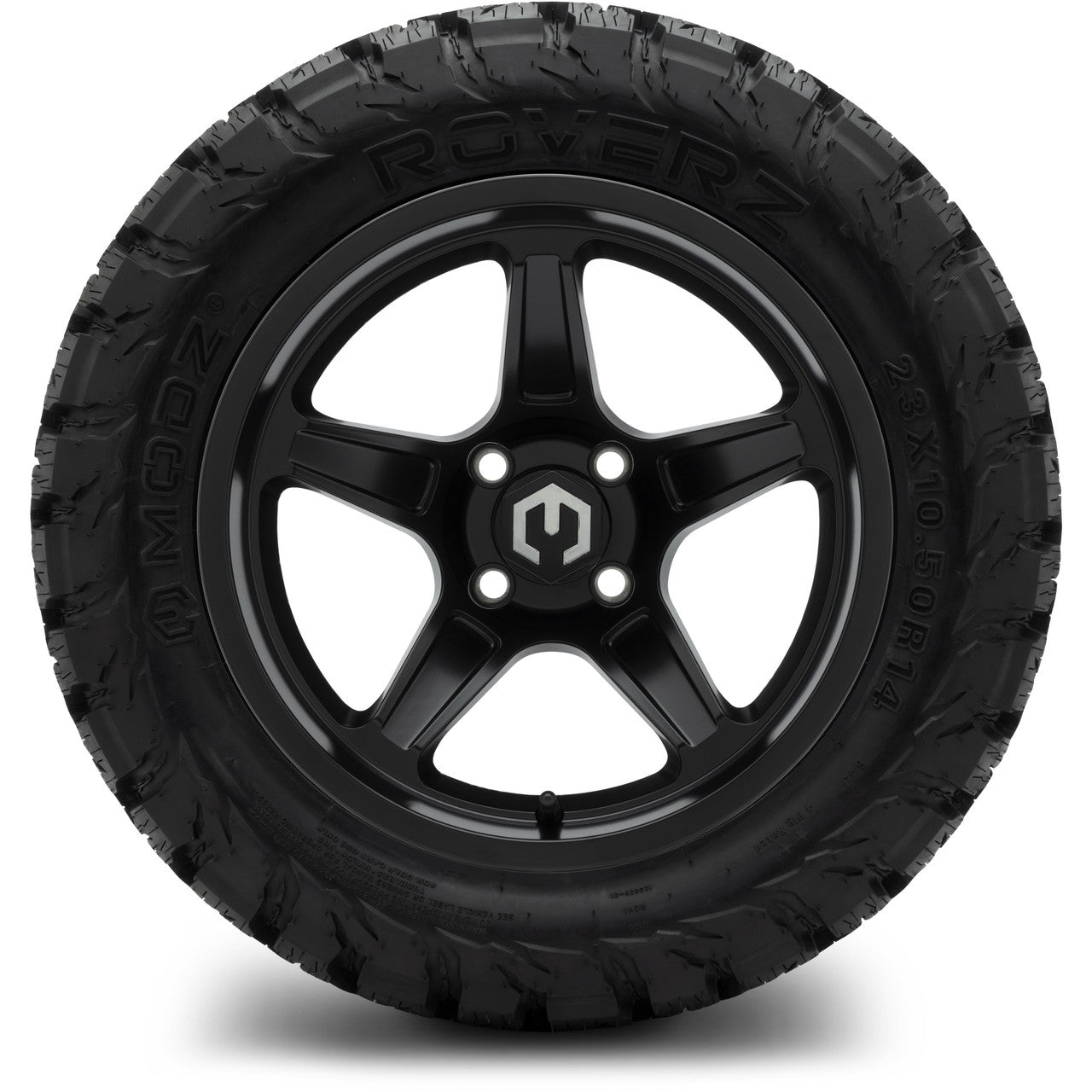 MODZ® 14" Drift Matte Black Wheels & Off-Road Tires Combo (Arisun X-Trail All-Terrain 23x10-14)
