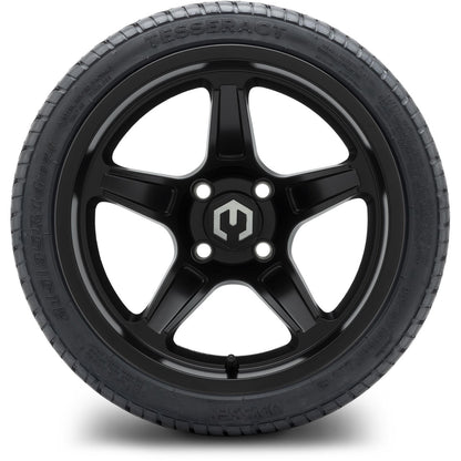 MODZ® 14" Drift Matte Black Wheels & Street Tires Combo (MODZ Street Fox Radial 205/40-14)
