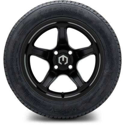 MODZ® 14" Drift Matte Black Wheels & Street Tires Combo (Arisun Cruze 205/30-14)