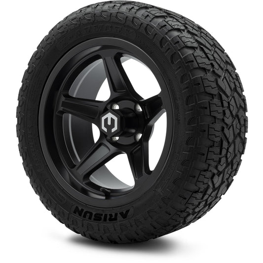MODZ® 14" Drift Matte Black Wheels & Off-Road Tires Combo (Arisun X-Armory All-Terrain 23x10-14 Radial)