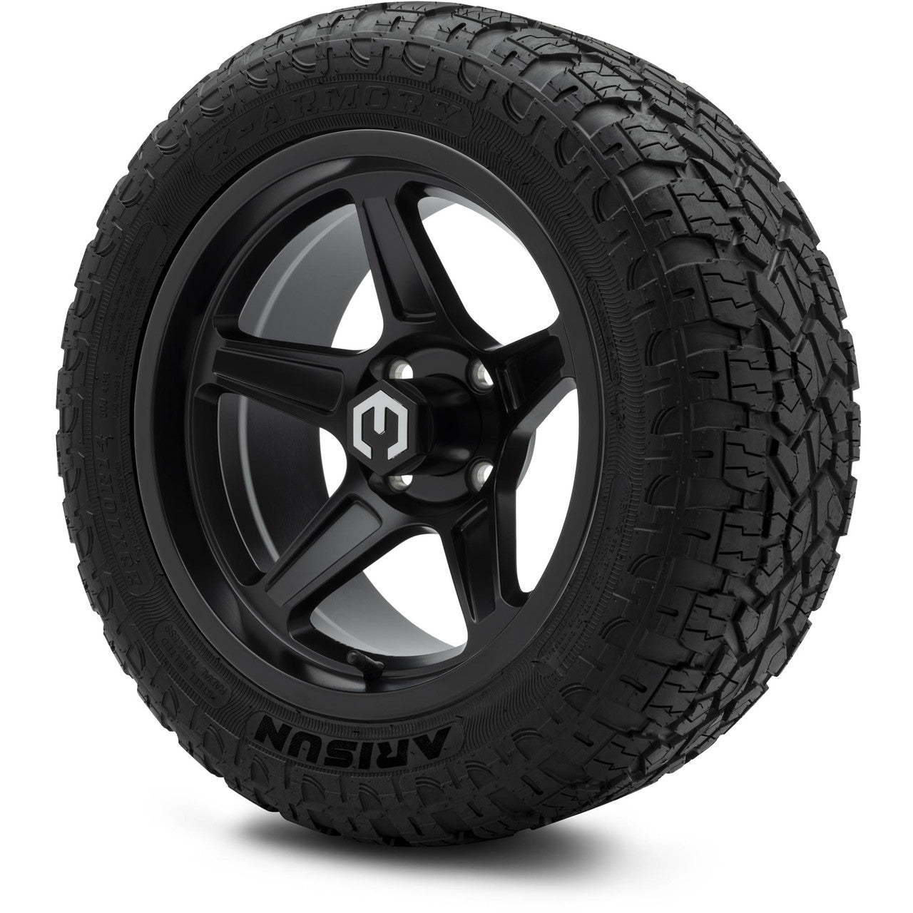 MODZ® 14" Drift Matte Black Wheels & Off-Road Tires Combo (Xcomp Gladiator 23-10-14 Radial)