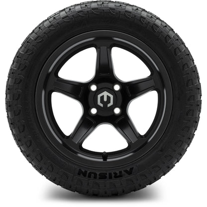 MODZ® 14" Drift Matte Black Wheels & Off-Road Tires Combo (Arisun X-Trail All-Terrain 23x10-14)