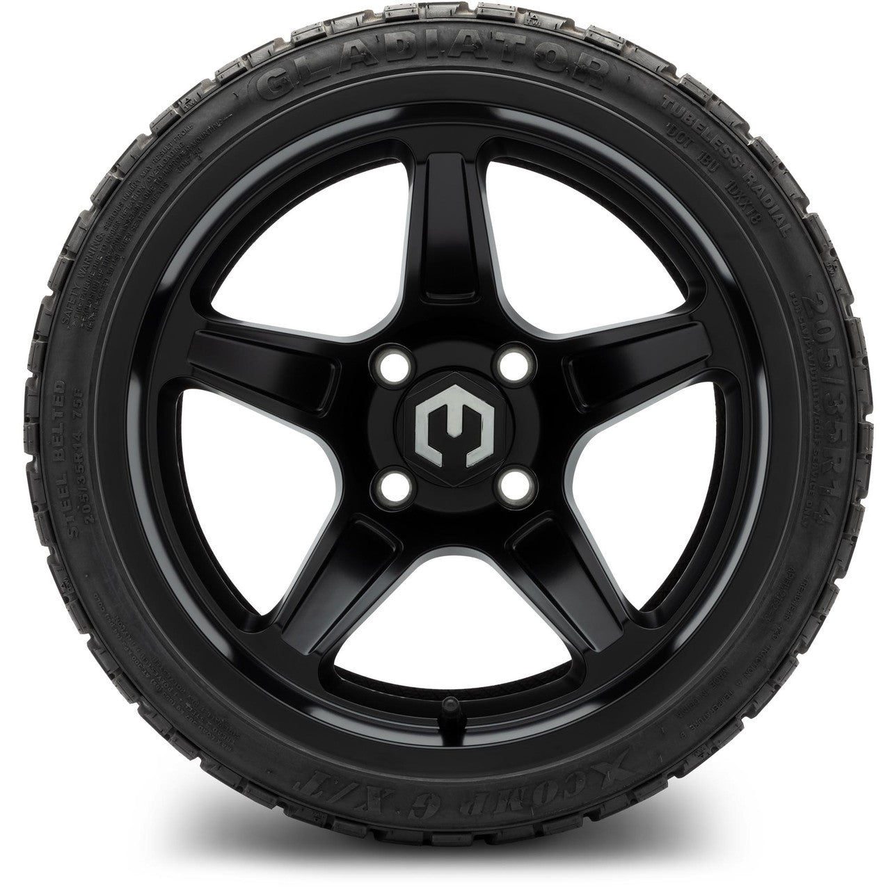 MODZ® 14" Drift Matte Black Wheels & Off-Road Tires Combo (Arisun X-Trail All-Terrain 23x10-14)