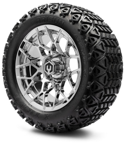 MODZ® 14" Blitz Chrome Wheels & Off-Road Tires Combo (Xcomp Gladiator 23-10-14 Radial)