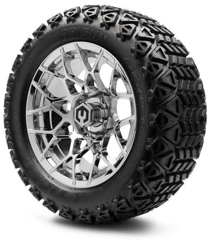 MODZ® 14" Blitz Chrome Wheels & Off-Road Tires Combo (Arisun X-Trail All-Terrain 23x10-14)