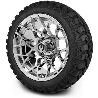 MODZ® 14" Blitz Chrome Wheels & Off-Road Tires Combo (Xcomp Gladiator 23-10-14 Radial)