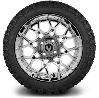 MODZ® 14" Blitz Chrome Wheels & Off-Road Tires Combo (Xcomp Gladiator 23-10-14 Radial)