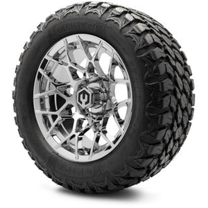 MODZ® 14" Blitz Chrome Wheels & Off-Road Tires Combo (MODZ Gripz 23x10-14)