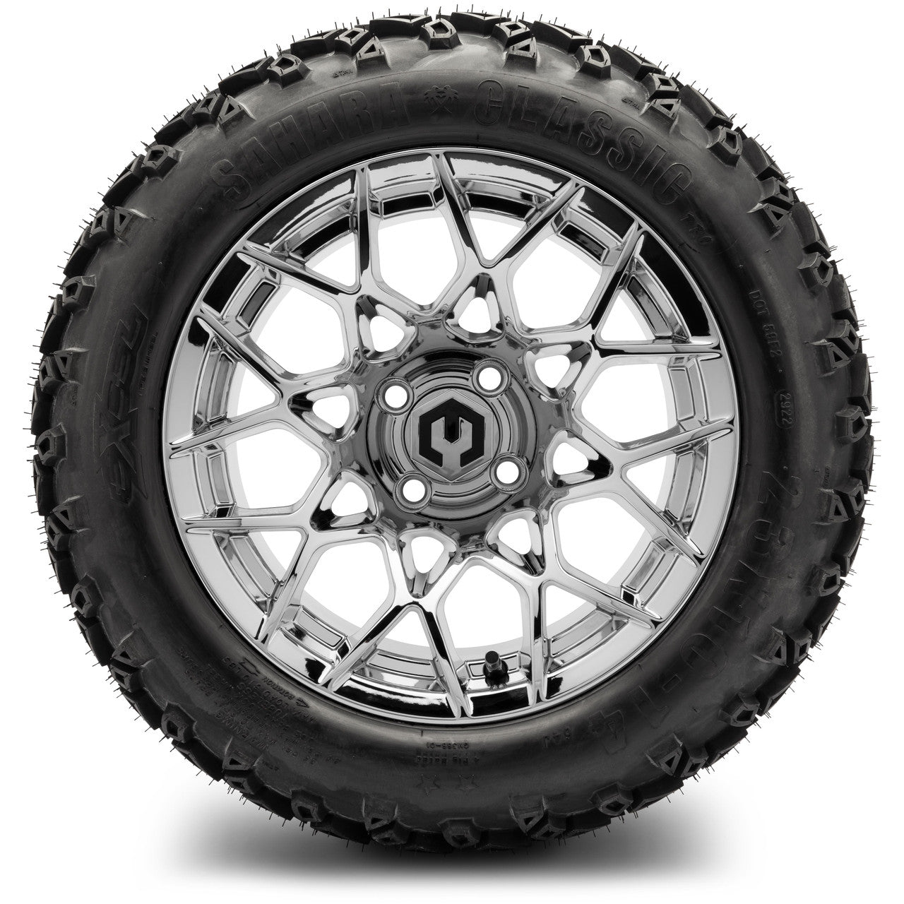 MODZ® 14" Blitz Chrome Wheels & Off-Road Tires Combo (Arisun X-Trail All-Terrain 23x10-14)