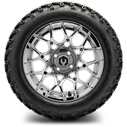 MODZ® 14" Blitz Chrome Wheels & Off-Road Tires Combo (Arisun X-Trail All-Terrain 23x10-14)