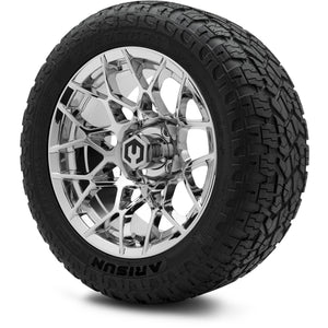 MODZ® 14" Blitz Chrome Wheels & Off-Road Tires Combo (Arisun X-Armory All-Terrain 23x10-14 Radial)