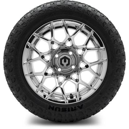 MODZ® 14" Blitz Chrome Wheels & Off-Road Tires Combo (Arisun X-Trail All-Terrain 23x10-14)