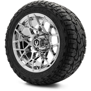 MODZ® 14" Blitz Chrome Wheels & Off-Road Tires Combo (Xcomp Gladiator 23-10-14 Radial)