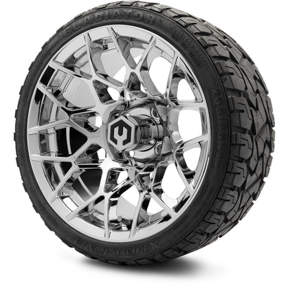 MODZ® 14" Blitz Chrome Wheels & Off-Road Tires Combo (Arisun X-Trail All-Terrain 23x10-14)