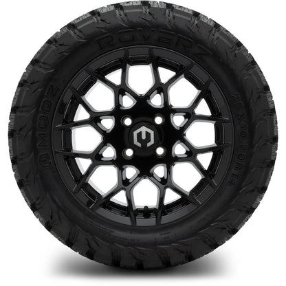 MODZ® 14" Blitz Glossy Black Wheels & Off-Road Tires Combo (Xcomp Gladiator 23-10-14 Radial)