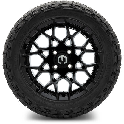 MODZ® 14" Blitz Glossy Black Wheels & Off-Road Tires Combo (Arisun X-Armory All-Terrain 23x10-14 Radial)
