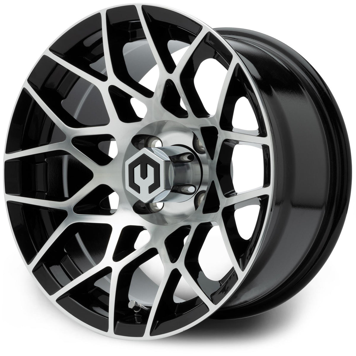MODZ® 14" Blitz Machined Black Wheels & Off-Road Tires Combo (Xcomp Gladiator 23-10-14 Radial)