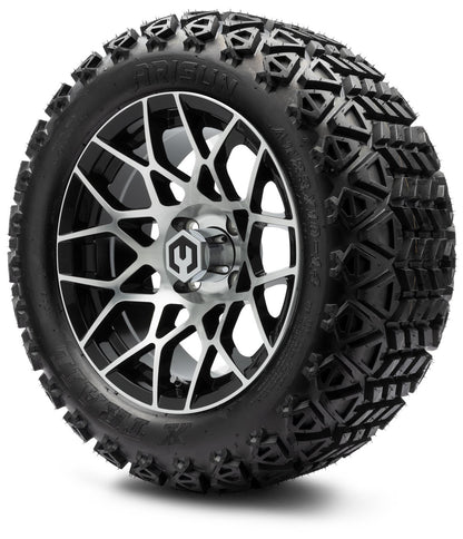 MODZ® 14" Blitz Machined Black Wheels & Off-Road Tires Combo (Xcomp Gladiator 23-10-14 Radial)