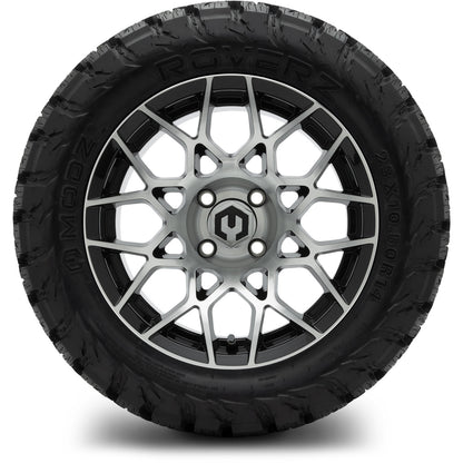 MODZ® 14" Blitz Machined Black Wheels & Off-Road Tires Combo (Xcomp Gladiator 23-10-14 Radial)