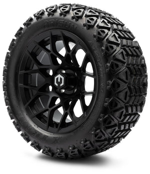MODZ® 14" Blitz Matte Black Wheels & Off-Road Tires Combo (Arisun X-Trail All-Terrain 23x10-14)