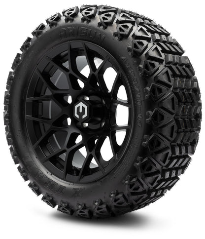 MODZ® 14" Blitz Matte Black Wheels & Off-Road Tires Combo (Xcomp Gladiator 23-10-14 Radial)