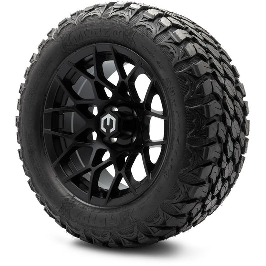 MODZ® 14" Blitz Matte Black Wheels & Off-Road Tires Combo (MODZ Gripz 23x10-14)