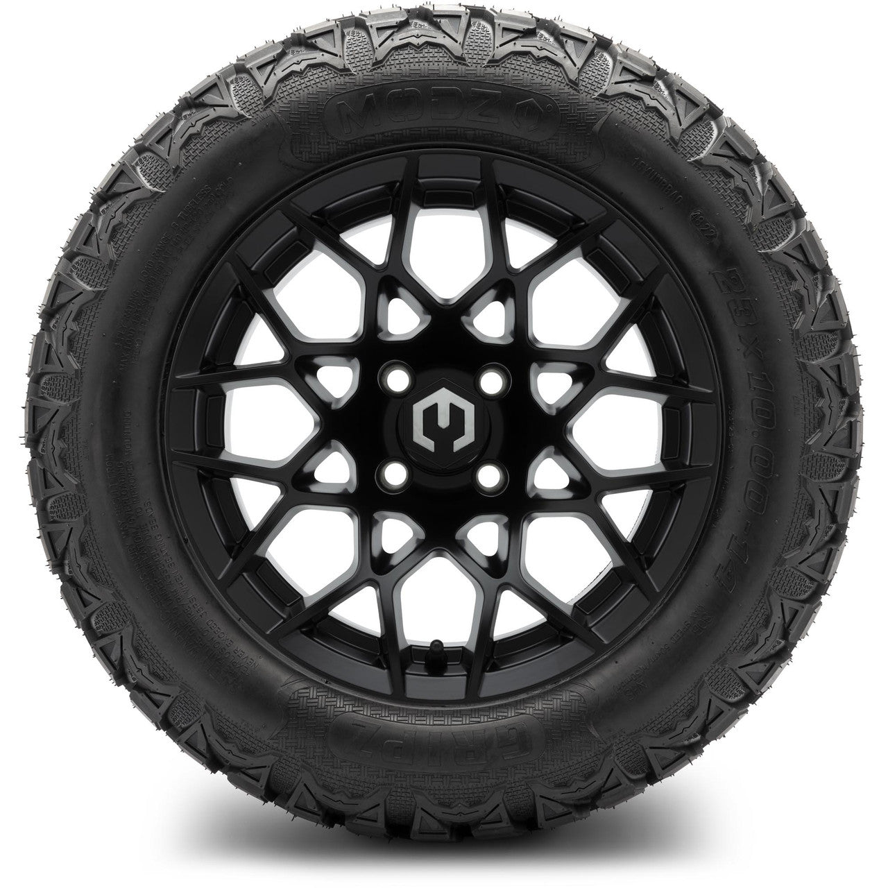 MODZ® 14" Blitz Matte Black Wheels & Off-Road Tires Combo (Arisun X-Armory All-Terrain 23x10-14 Radial)