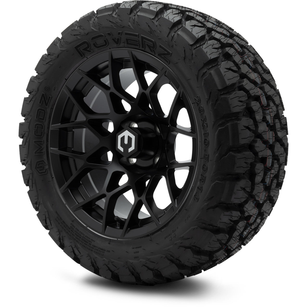 MODZ® 14" Blitz Matte Black Wheels & Off-Road Tires Combo (Arisun X-Trail All-Terrain 23x10-14)