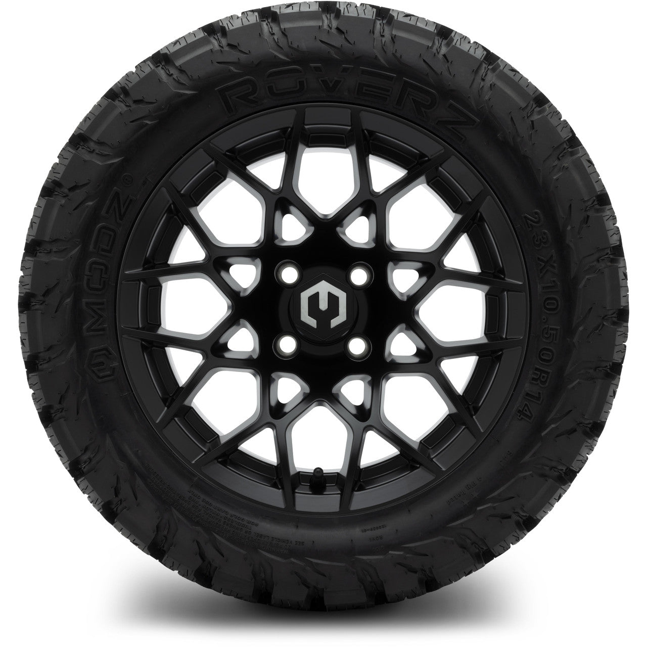 MODZ® 14" Blitz Matte Black Wheels & Off-Road Tires Combo (Arisun X-Armory All-Terrain 23x10-14 Radial)