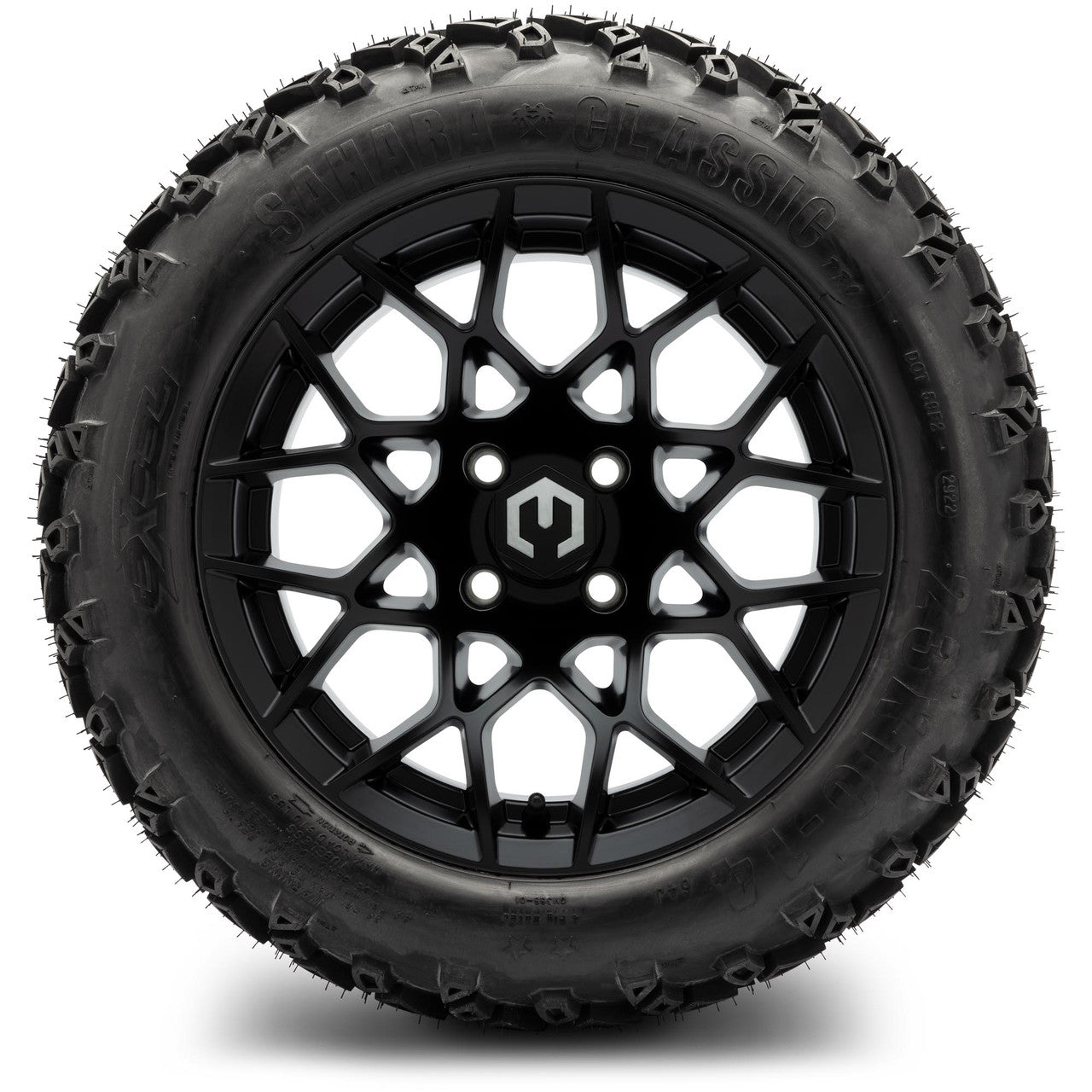 MODZ® 14" Blitz Matte Black Wheels & Off-Road Tires Combo (Arisun X-Trail All-Terrain 23x10-14)