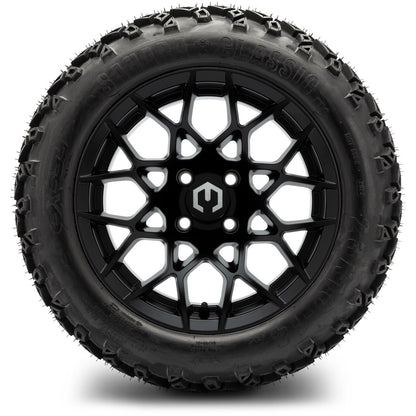MODZ® 14" Blitz Matte Black Wheels & Off-Road Tires Combo (Arisun X-Trail All-Terrain 23x10-14)