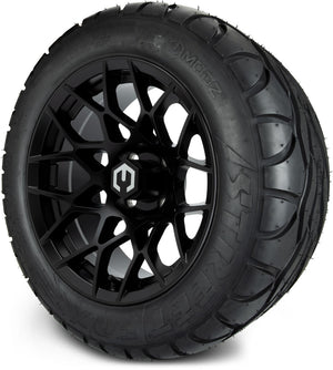 MODZ® 14" Blitz Matte Black Wheels & Street Tires Combo (MODZ Street Fox Radial 23x10-14)