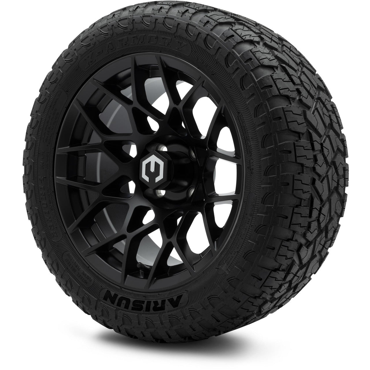 MODZ® 14" Blitz Matte Black Wheels & Off-Road Tires Combo (Arisun X-Armory All-Terrain 23x10-14 Radial)