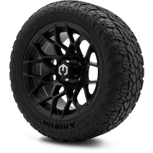 MODZ® 14" Blitz Matte Black Wheels & Off-Road Tires Combo (Arisun X-Armory All-Terrain 23x10-14 Radial)