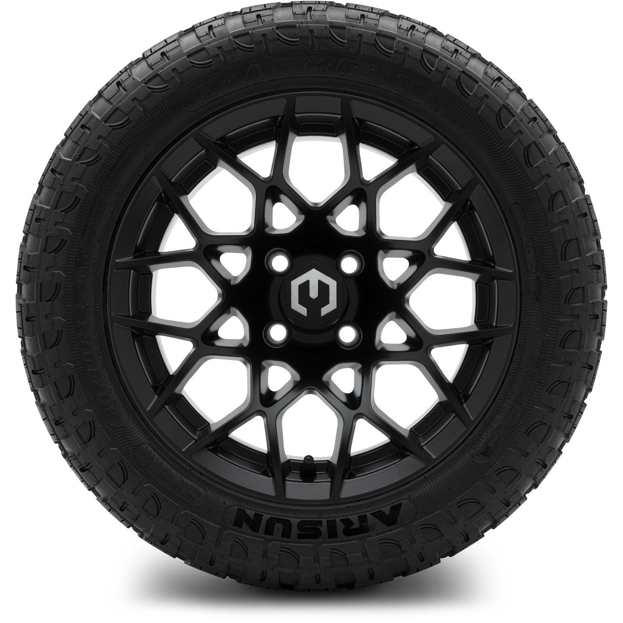 MODZ® 14" Blitz Matte Black Wheels & Off-Road Tires Combo (Arisun X-Trail All-Terrain 23x10-14)