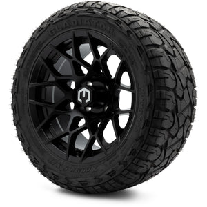 MODZ® 14" Blitz Matte Black Wheels & Off-Road Tires Combo (Xcomp Gladiator 23-10-14 Radial)