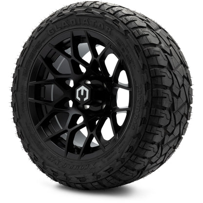 MODZ® 14" Blitz Matte Black Wheels & Off-Road Tires Combo (Xcomp Gladiator 23-10-14 Radial)