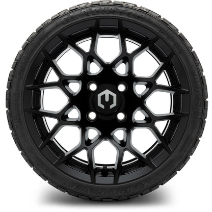 MODZ® 14" Blitz Matte Black Wheels & Off-Road Tires Combo (Arisun X-Trail All-Terrain 23x10-14)