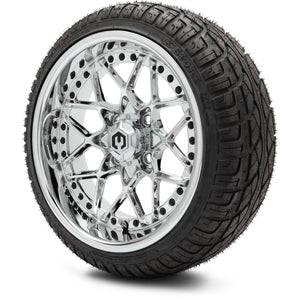 MODZ® 14" Formula Chrome Wheels & Street Tires Combo (Arisun X-Sport 205/30-14)