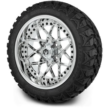 MODZ® 14" Formula Chrome Wheels & Off-Road Tires Combo (Xcomp Gladiator 23-10-14 Radial)