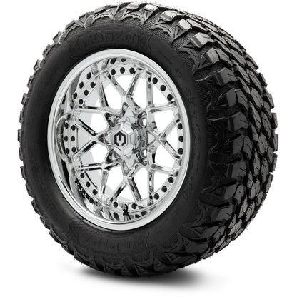 MODZ® 14" Formula Chrome Wheels & Off-Road Tires Combo (Arisun X-Armory All-Terrain 23x10-14 Radial)